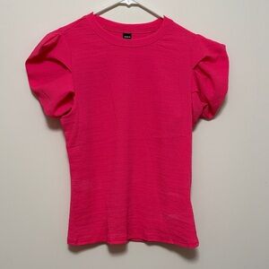 Bright Pink Short Sleeve Top